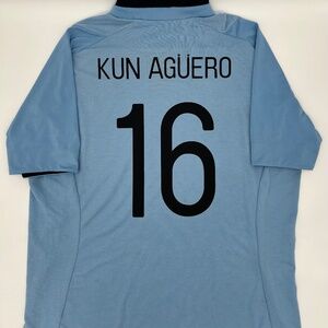 Aguero #16 Manchester City 2012/2013 Home ORIGINAL Umbro Soccer Jersey (XL)